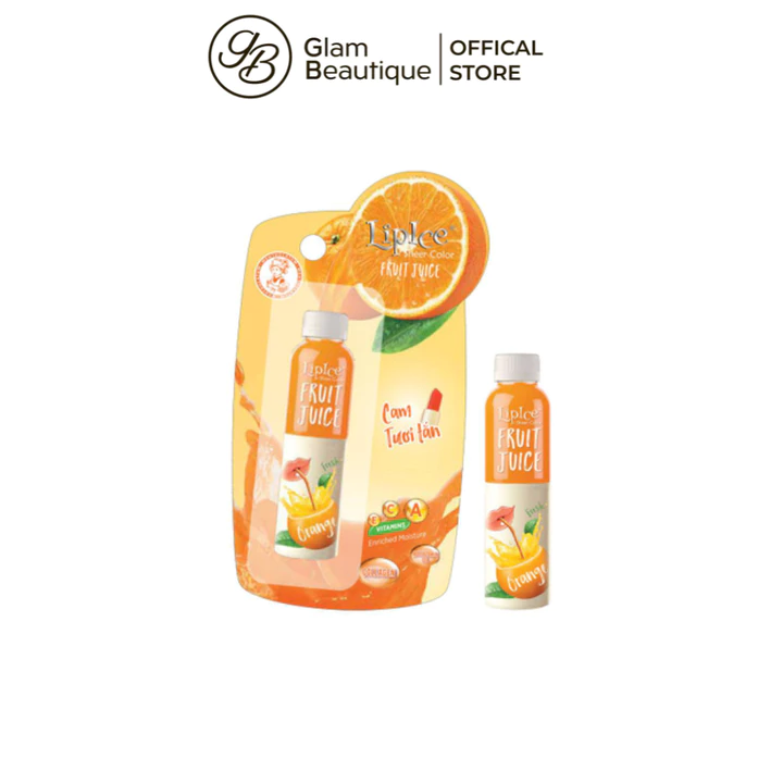 Combo 2 Son Lipice Sheer Color Fruit Juice Anh Đào / Hồng Dâu / Berry / Cam 4G x 2 Glam Beautique