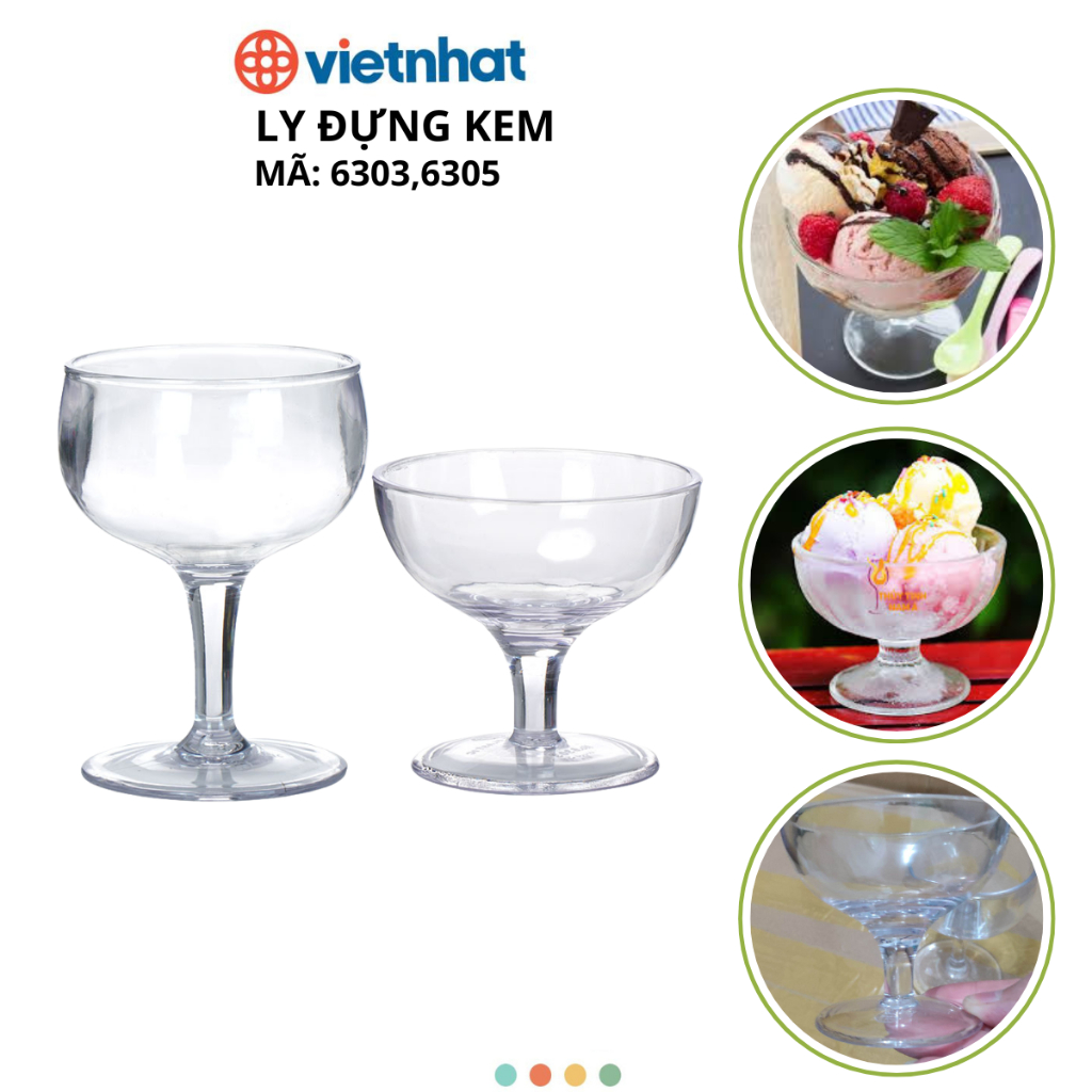 Combo 10 Ly Đựng Kem Chính Hãng VIỆT NHẬT (Mã 6303,6305)