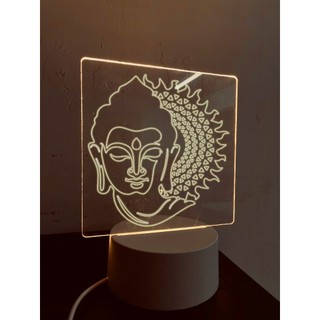 [Phật Giáo] Đèn Trang Trí - Phòng Ngủ - Bàn Làm Việc - Khắc laser led sáng- Khắc tên [inbox]