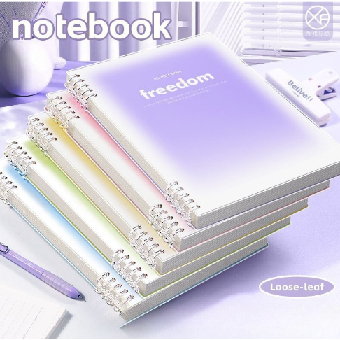 Vở Còng, Sổ Còng B5 A5 Chữ Freedom MESO - Sổ Còng Thay Được Giấy 120 Trang Giấy 100 GSM, Lõi giấy Refill sổ còng