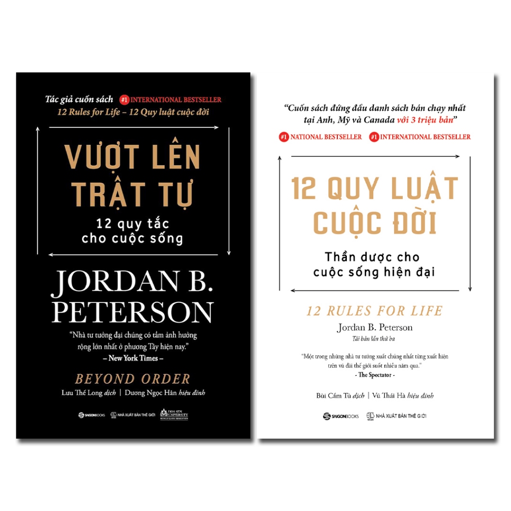 Combo Sách - Vượt Lên Trật Tự + 12 Quy Luật Cuộc Đời - Jordan B.Peterson