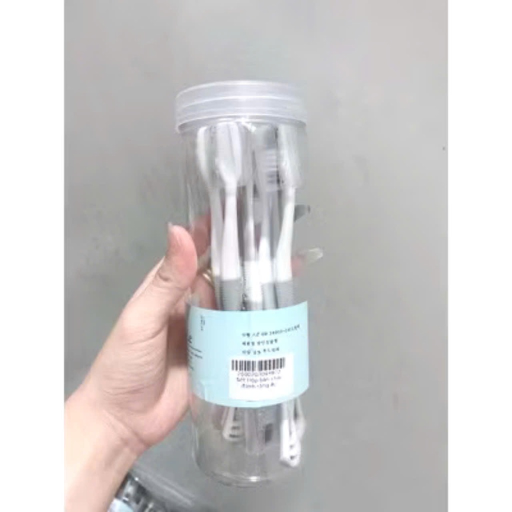HỘP 8 BÀN CHẢI ĐNHS RĂNG,  Hộp 8 chiếc bàn chải đánh răng 2 in 1 có rơ lưỡi tiện dụng - MA: BANCHAIDANHRANG065