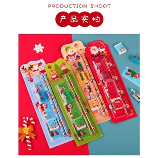 NOEL - Set quà tặng 5 món bút chì, gôm, thước 🎄 Set Văn phòng phẩm Quà Giáng Sinh, sinh nhật, học sinh sinh viên