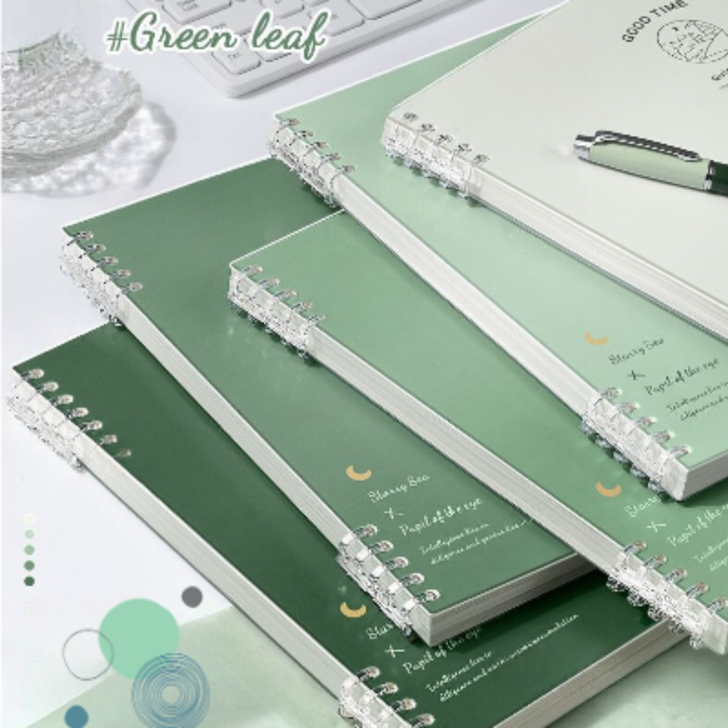Sổ Còng Nhựa, Bìa Sổ Còng B5 A5 Chữ Goodtime MESO - Vở Còng Khuyết Còng, Lõi giấy Refill Sổ Còng