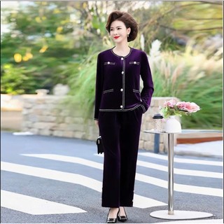 Bộ Đồ trung niên chất vải nhung cao cấp sang trọng SP2