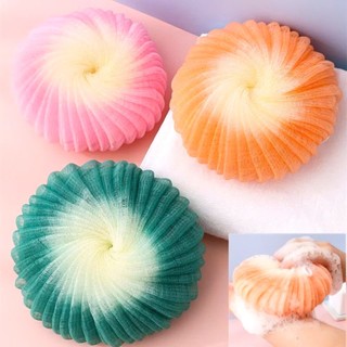 BÔNG TẮM XOẮN ỐC,  Combo 2 Bông Tắm Tạo Bọt Bath Flower (Mix Màu Ngẫu Nhiên) - MA: 8409BONGTAM