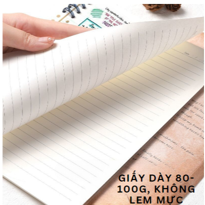 Sổ Bìa Còng, Sổ Còng Nhựa A5 B5 Chữ Have Least MESO, Sổ Còng Thay Được Giấy, Lõi giấy Refill Sổ Còng