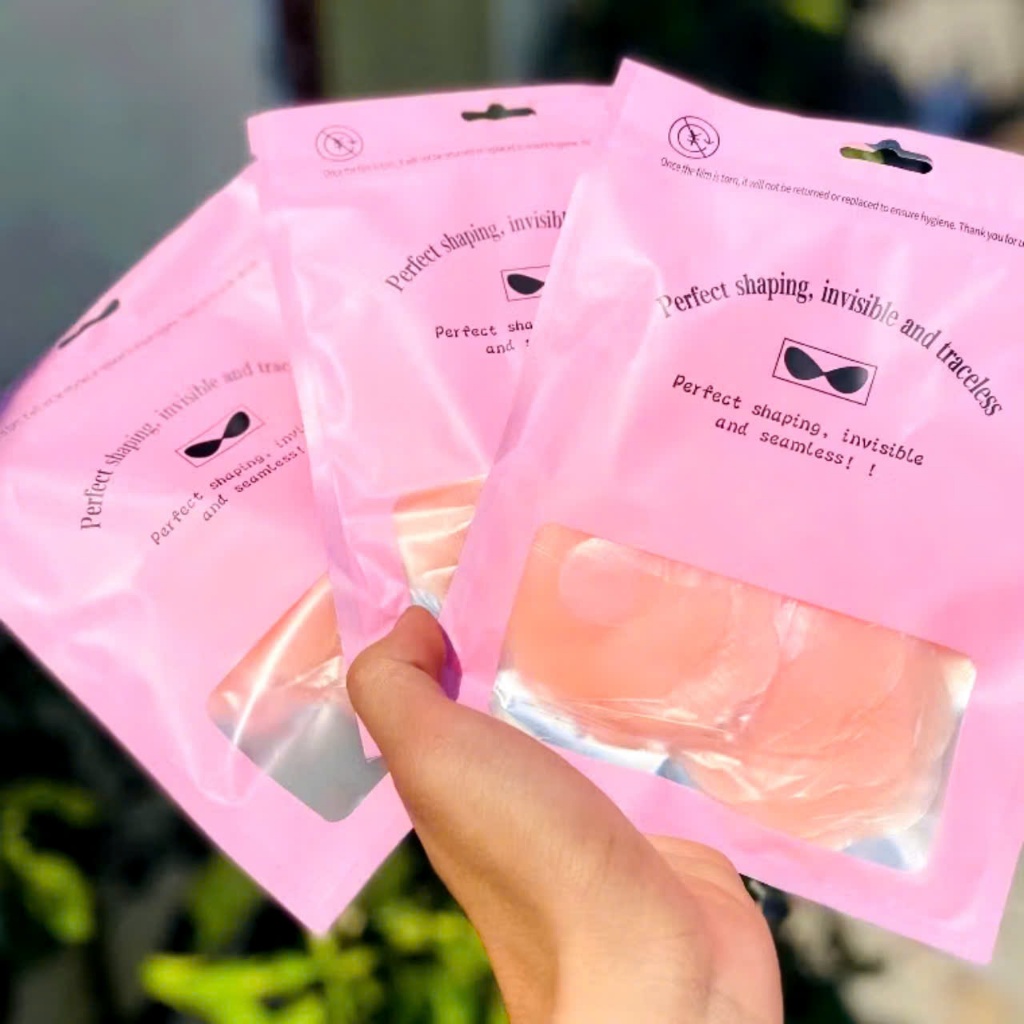 SET 5 MIẾNG DÁN NGỰC TÚI ZIP,  Túi 5 Cặp miếng dán silicon dán ti 5 cặp sử dụng nhiều lần - MA: MIENGDANNGUC694