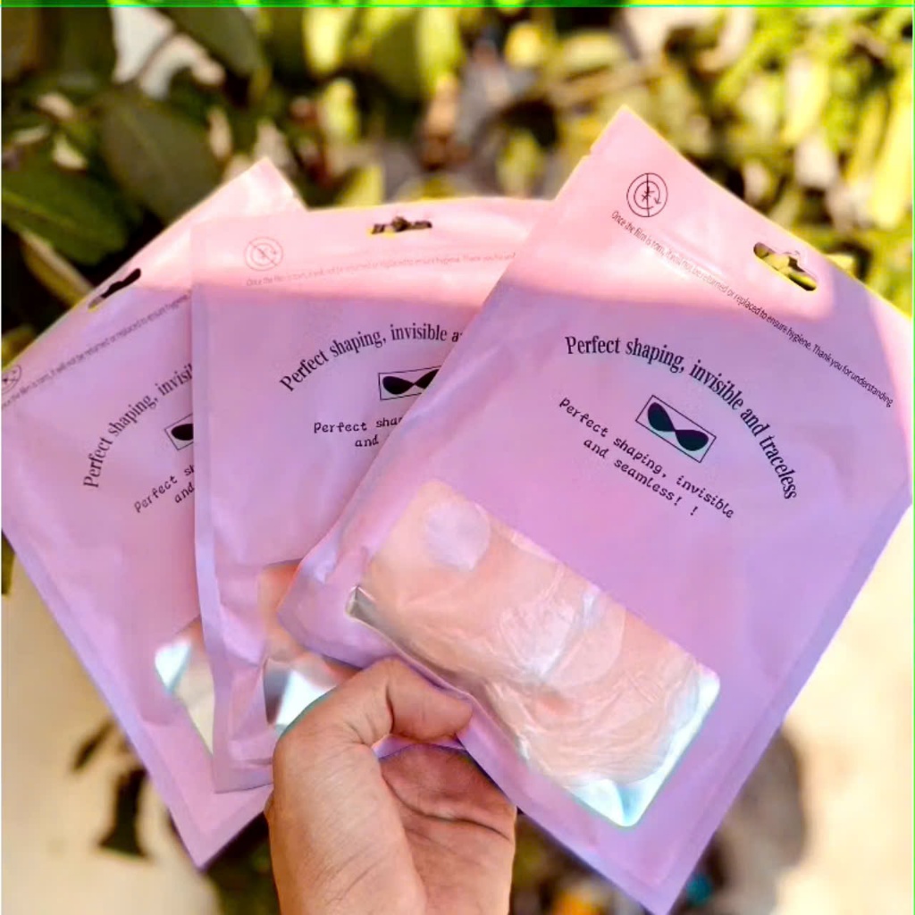 SET 5 MIẾNG DÁN NGỰC TÚI ZIP,  Túi 5 Cặp miếng dán silicon dán ti 5 cặp sử dụng nhiều lần - MA: MIENGDANNGUC694
