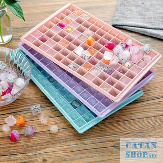 Khay Làm Đá, Thạch Rau Câu Để Tủ Lạnh Hình Kim Cương 96 Viên Từ Nhựa PVC Cao Cấp Bền Đẹp Tiện Lợi