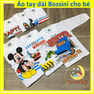 [Combo 5] Áo thun tay dài cotton trắng cho bé mặc nhà | Chất đẹp