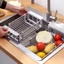 Kệ Inox Gác Bồn Rửa Chén Bát Đa Năng Chất Liệu Inox 304 Không Gỉ Có Điều Chỉnh Kích Thước - GIÁ KỆ INOX GÁC BỒN RỬA CHÉN