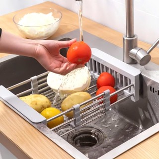 KỆ INOX GÁC BỒN RỬA CHÉN,  Kệ Inox Gác Bồn Rửa Chén Bát Đa Năng Chất Liệu Inox 304 Không Gỉ Có Thể Điều Chỉnh Kích Thước