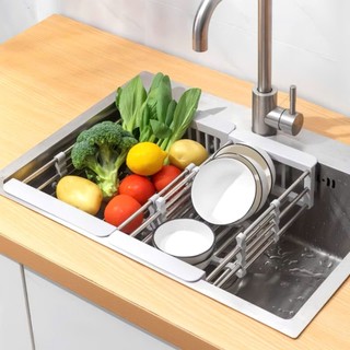 KỆ INOX GÁC BỒN RỬA CHÉN,  Kệ Inox Gác Bồn Rửa Chén Bát Đa Năng Chất Liệu Inox 304 Không Gỉ Có Thể Điều Chỉnh Kích Thước