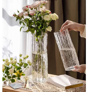 ( Giá dùng thử) Lọ hoa thủy tinh sang trọng gudecor , bình hoa decor phòng ngủ và trang trí phòng khách cao cấp