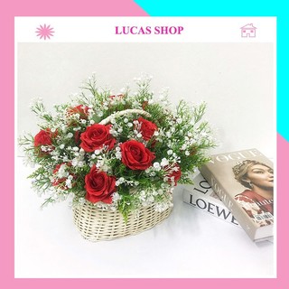 Hoa giả - cụm hoa bi giả cao cấp 34cm nhỏ nhắn, trang trí, decor nhà cửa, cửa tiệm đơn giản, tinh tế