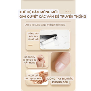Máy Cắt Móng Tay Điện Tự Động Xiaolang Showlon An Toàn, Thiết Kế Nhỏ Gọn Bảo Hành 2 Năm