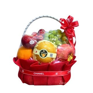 ( GiAO NHANH )  ( 20/10 ) Giỏ trái cây quà tặng - sinh Nhật - tân gia - khai trương - phúng điếu tặng kèm túi và in bảng