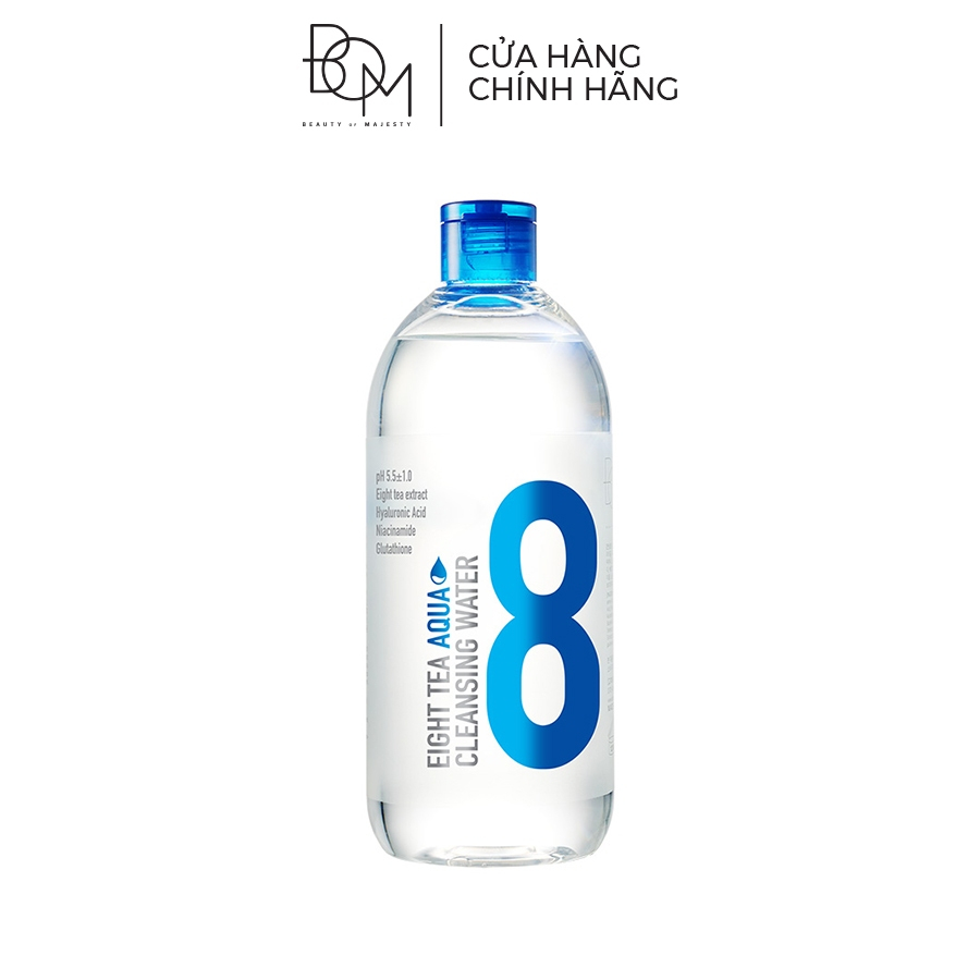 Ảnh Nước tẩy trang dưỡng ẩm BOM Eight Tea AQUA Cleansing Water 500ML 1