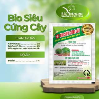 Phân bón hữu cơ BIO SIÊU CỨNG CÂY - ngắn lòng, cứng cây, hạn chế đổ ngã, kích rễ | BIO VIỆT NAM