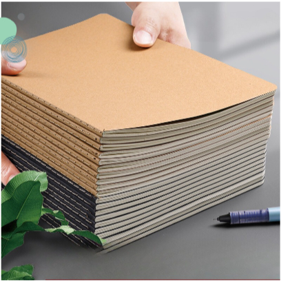 Sổ Kẻ Ngang, Sổ Tay A5 MESO 72 Trang Kẻ Ngang- Bìa Giấy Kraft, Sổ Khâu Gáy 70 GSM, Tập Vở Học Sinh