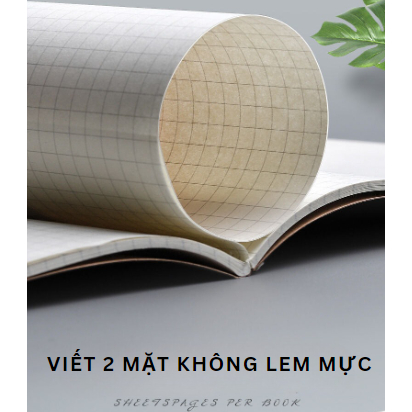 Sổ Kẻ Ngang, Sổ Tay A5 MESO 72 Trang Kẻ Ngang- Bìa Giấy Kraft, Sổ Khâu Gáy 70 GSM, Tập Vở Học Sinh