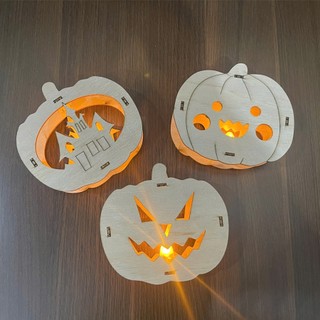 Đèn Halloween Tô Màu Siêu Xinh Tặng Kèm Đèn LED - Đèn Trang Trí Halloween