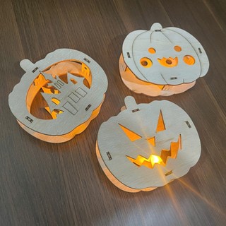 Đèn Halloween Tô Màu Siêu Xinh Tặng Kèm Đèn LED - Đèn Trang Trí Halloween