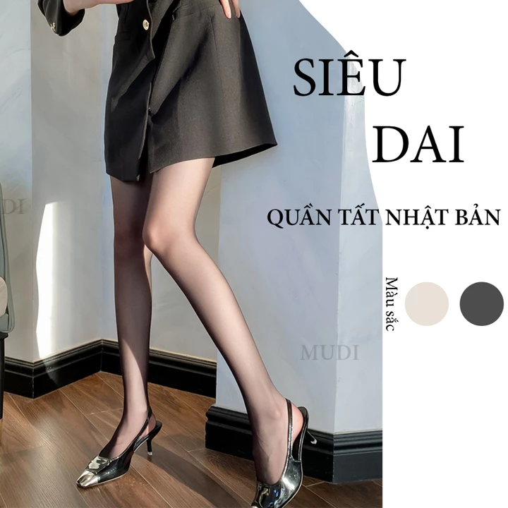 Quần tất siêu dai siêu trong nữ quần tất Nhật quần tất tàng hình nữ che khuyết điểm lụa xuyên thấu thon gọn chân