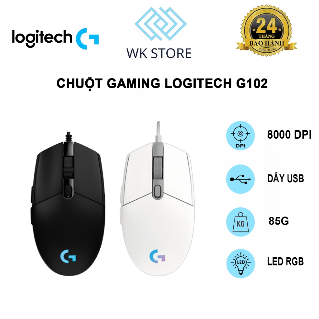 Chuột Gaming Logitech G102 LightSync | DPI 8.000 | Led RGB | Chính Hãng ...