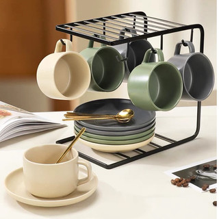 Bộ Tách cafe gốm sứ cao cấp kèm đĩa + hộp quà sang trọng 220ml