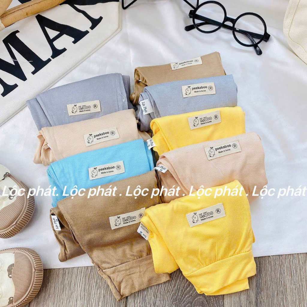 Combo 5 quần dài thun lạnh siêu mềm mại cho cho bé trai, bé gái màu sắc dễ thương size cho bé từ 3 đến 18kg