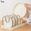 Kệ Để Nắp Vung Nồi Đa Năng ECO, Giá Úp Đĩa Chảo Để Đồ Nhà Bếp Điều Chỉnh Khoảng Cách Tùy Ý