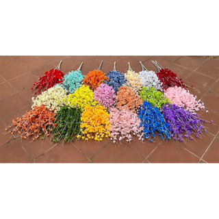 Cành hoa đào râu 1m decor - Hoa giả trang trí