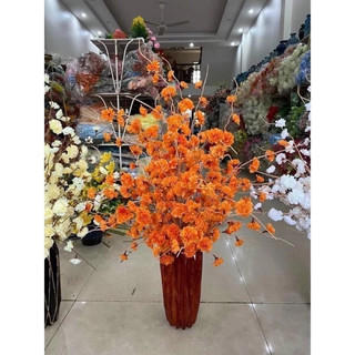 Cành hoa đào râu 1m decor - Hoa giả trang trí