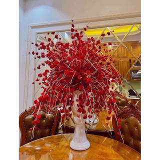 Cành hoa đào râu 1m decor - Hoa giả trang trí