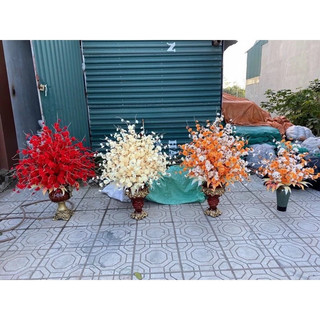 Cành hoa đào râu 1m decor - Hoa giả trang trí