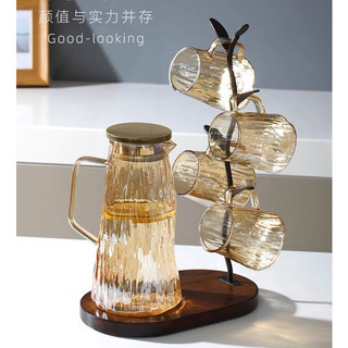 Bình đựng nước Nắp inox bằng thủy tinh chịu nhiệt có nắp dung tích 1800ml