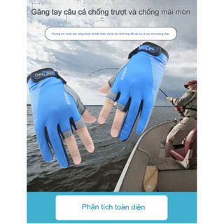 Găng Tay SONNY Hở 3 Ngón Chống Trơn Trượt Câu Cá Chống Tia UV Thoáng Khí Dành Cho NAM Libi House