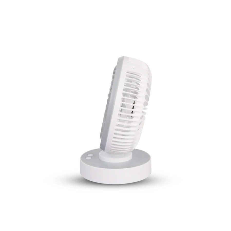 Ảnh Livestream - CRF1506 Quạt Sạc Tích Điện Để Bàn Đa Năng COMET  7W, 4 Cấp Độ Gió, Xoay 90 Độ, Để Bàn Văn Phòng 3