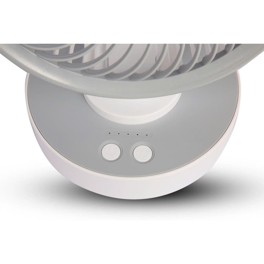 Ảnh Livestream - CRF1506 Quạt Sạc Tích Điện Để Bàn Đa Năng COMET  7W, 4 Cấp Độ Gió, Xoay 90 Độ, Để Bàn Văn Phòng 4