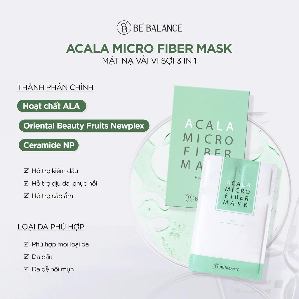 Ảnh Combo Mix 10 Miếng Mặt Nạ Vải Vi Sợi Be'Balance MICRO FIBER MASK 3in1 giúp Làm Đẹp Da 4