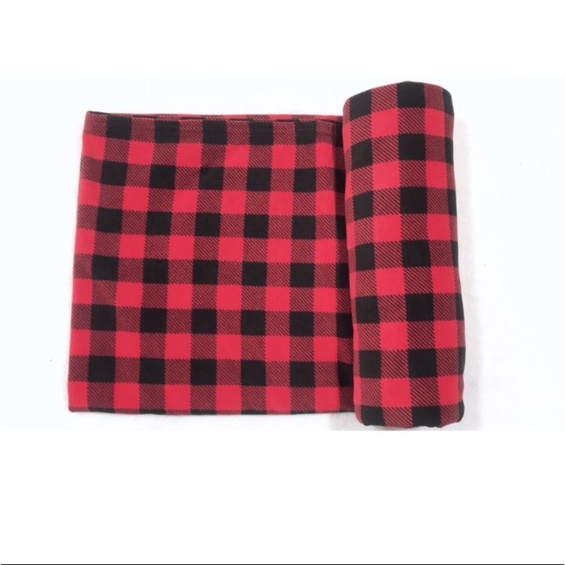 Chăn mền nỉ, mền tuyết, mền cotton sọc caro, ấm áp, nhẹ