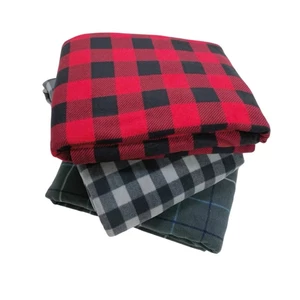 Chăn mền nỉ, mền tuyết, mền cotton sọc caro, ấm áp, nhẹ