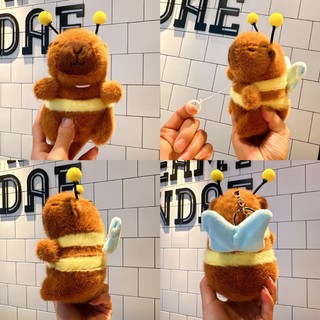 Capybara Ong Vẫy Cánh Có Mùi Thơm Nhẹ Móc Khóa Capybara Con Ong Chuyển Động Kéo Vẫy Cánh