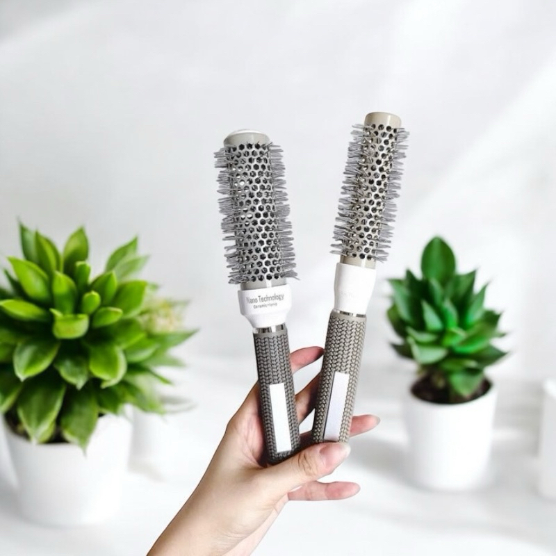 Lược sấy xám Nano Technology, lược sấy chịu nhiệt, bám dính tóc, tạo độ phồng cực cao.