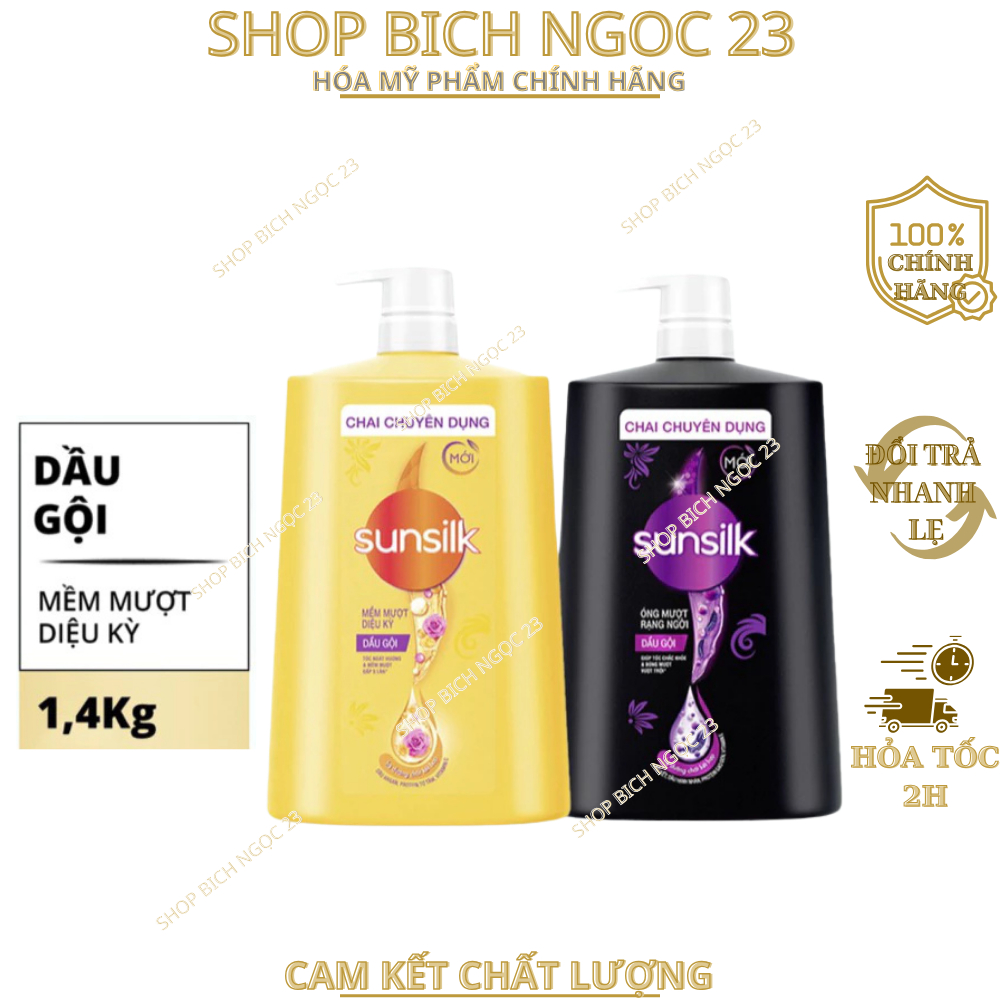 Dầu Gội SunSilk suôn mượt óng ả 1.4Kg