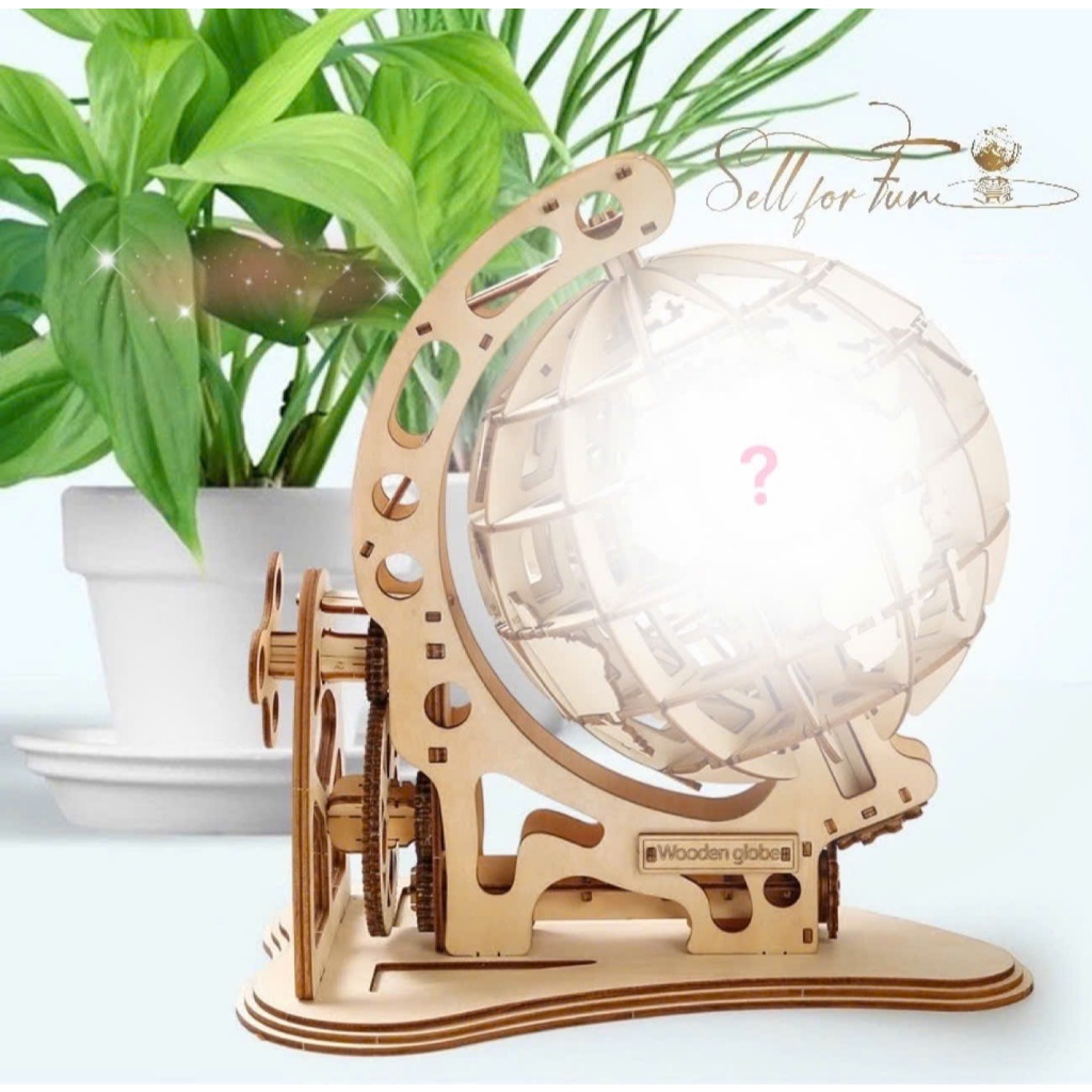 Đồ Chơi Lắp Ráp Mô Hình Gỗ 3D Hành Tinh Xanh Trái Đất