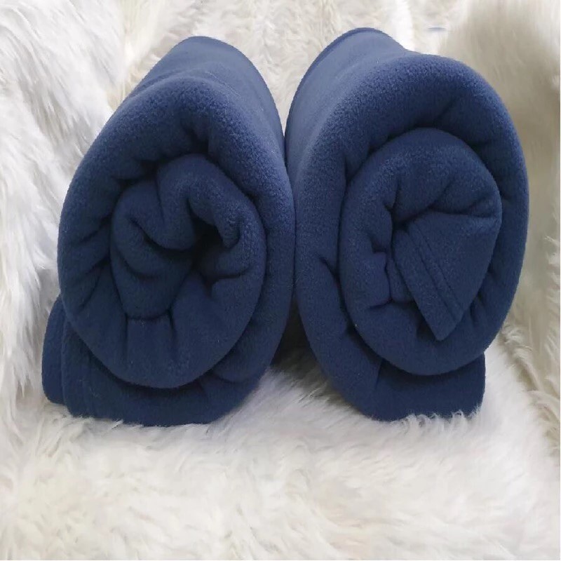 Chăn mền nỉ Hàn Quốc, mền nỉ hàng không, nhiều màu, đơn giản, siêu nhẹ 600g