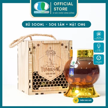 Hũ 500ml Sâm Ngọc Linh Ngâm Mật Ong ( 50gr Sâm + Mật Ong )
